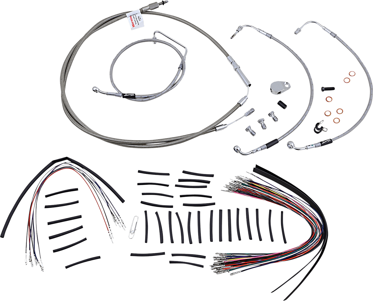 BURLY BRAND-Complete Handlebar Install Kits for Ape Hangers / '08-'16 Bagger-Handlebar Install Kits-MetalCore Harley Supply