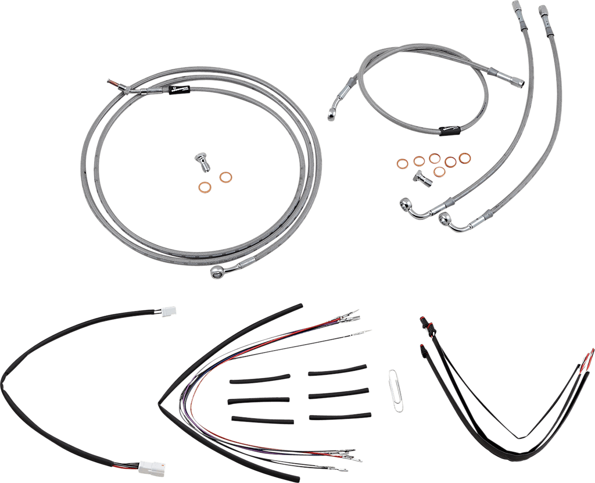BURLY BRAND-Complete Handlebar Install Kits for Ape Hangers / '08-'16 Bagger-Handlebar Install Kits-MetalCore Harley Supply