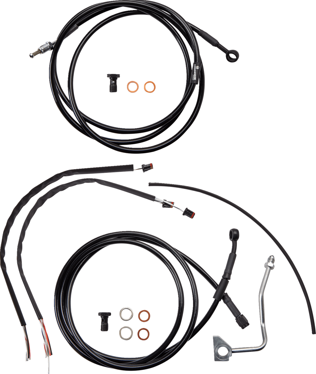 BURLY BRAND-Complete Handlebar Install Kits for Ape Hangers / '17-'23 Bagger-Handlebar Install Kits-MetalCore Harley Supply