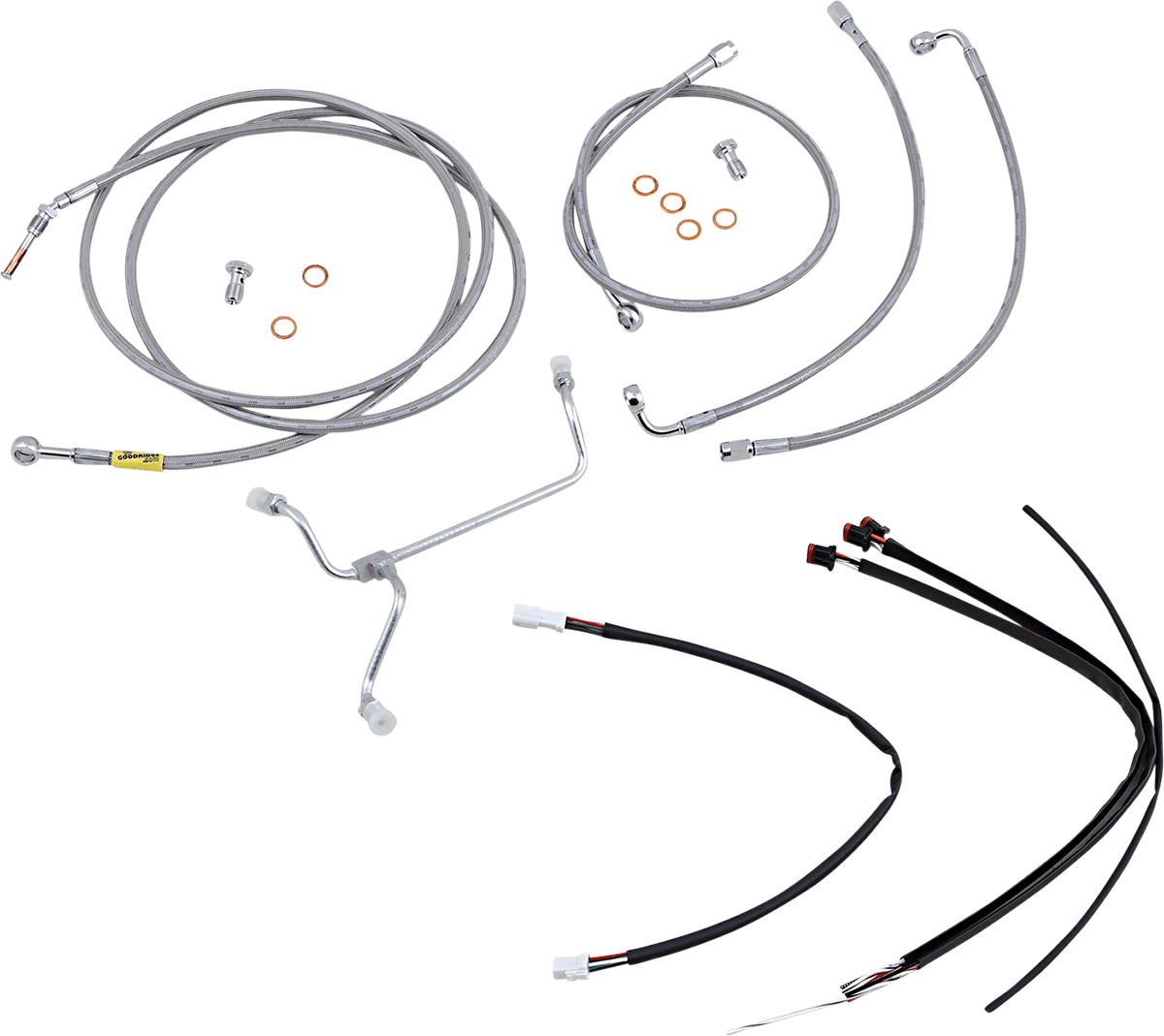 BURLY BRAND-Complete Handlebar Install Kits for Ape Hangers / '17-'23 Bagger-Handlebar Install Kits-MetalCore Harley Supply