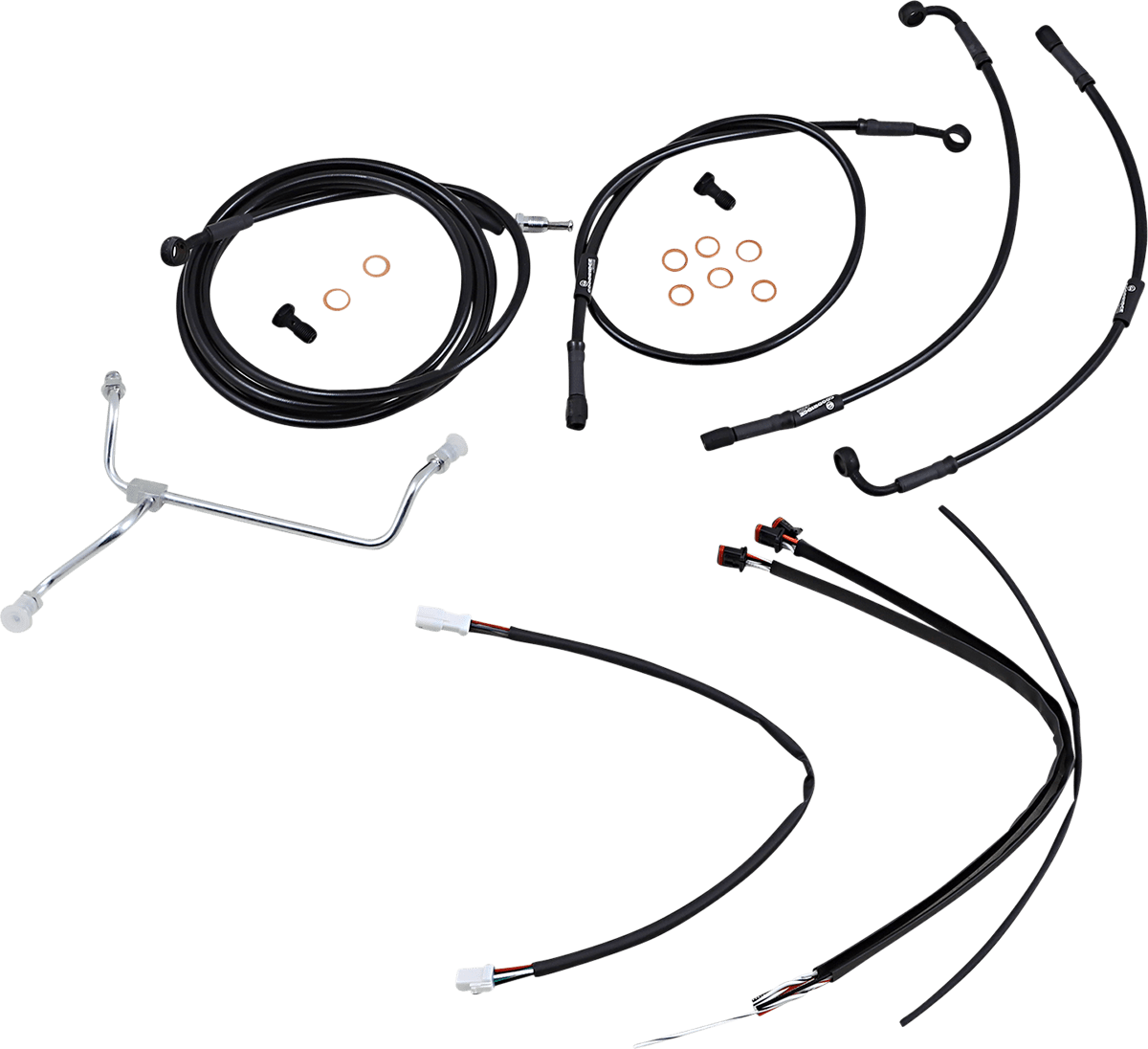 BURLY BRAND-Complete Handlebar Install Kits for Ape Hangers / '17-'23 Bagger-Handlebar Install Kits-MetalCore Harley Supply