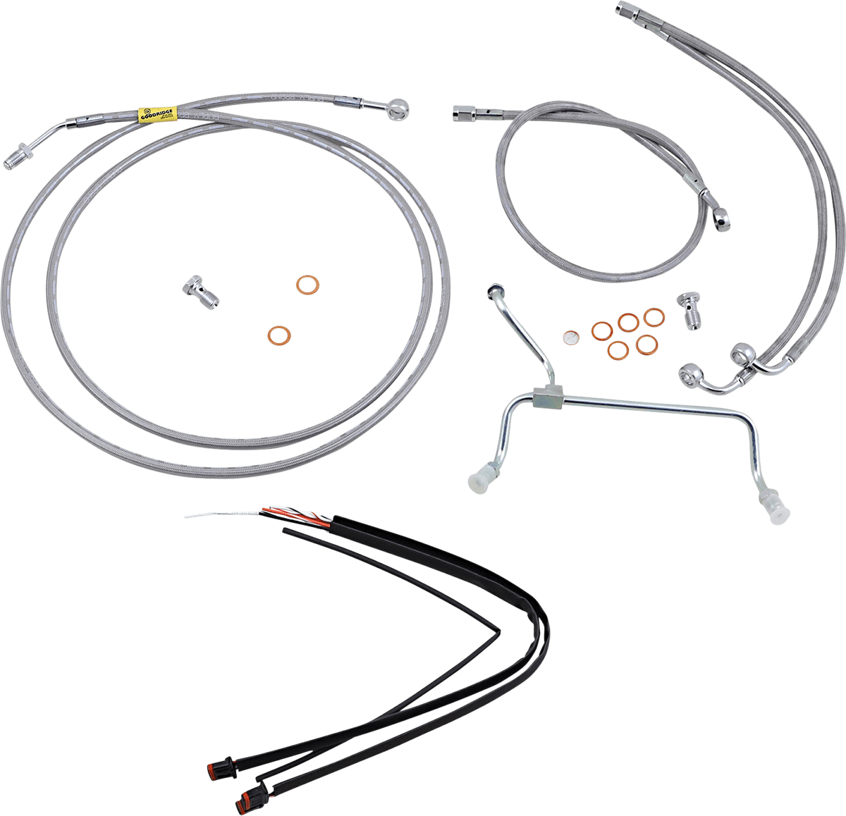BURLY BRAND-Complete Handlebar Install Kits for Ape Hangers / '17-'23 Bagger-Handlebar Install Kits-MetalCore Harley Supply
