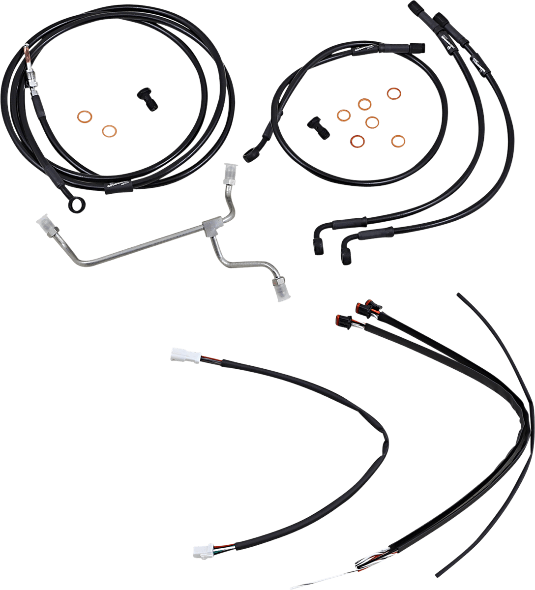 BURLY BRAND-Complete Handlebar Install Kits for Ape Hangers / '17-'23 Bagger-Handlebar Install Kits-MetalCore Harley Supply