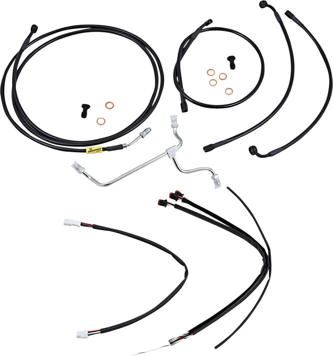 BURLY BRAND-Complete Handlebar Install Kits for Ape Hangers / '17-'23 Bagger-Handlebar Install Kits-MetalCore Harley Supply