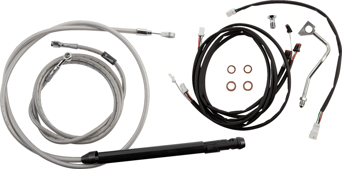BURLY BRAND-Complete Handlebar Install Kits for Ape Hangers / '17-'23 Bagger-Handlebar Install Kits-MetalCore Harley Supply