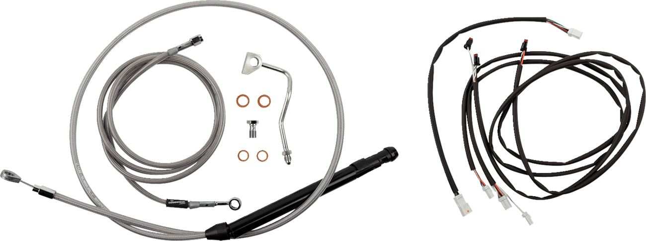 BURLY BRAND-Complete Handlebar Install Kits for Ape Hangers / '17-'23 Bagger-Handlebar Install Kits-MetalCore Harley Supply