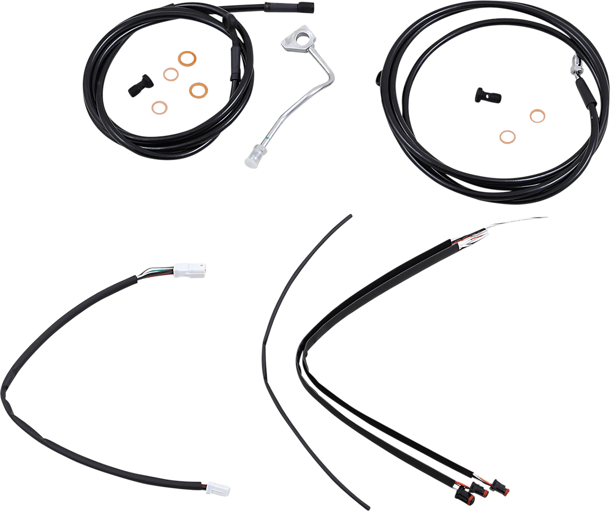 BURLY BRAND-Complete Handlebar Install Kits for Ape Hangers / '17-'23 Bagger-Handlebar Install Kits-MetalCore Harley Supply