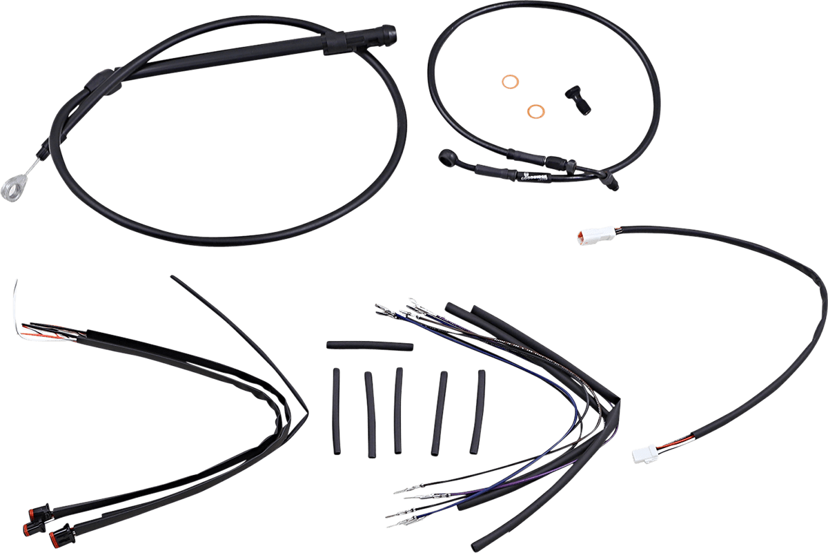 BURLY BRAND-Complete Handlebar Install Kits for T BARS / M8 Softails-Handlebar Install Kits-MetalCore Harley Supply