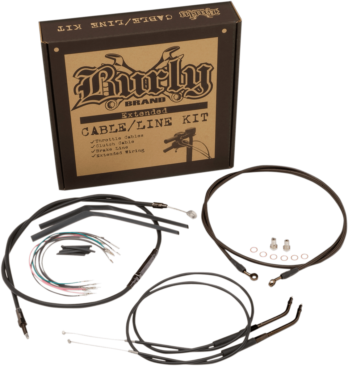 BURLY BRAND-Complete Handlebar Install Kits for T BARS / '04-'22 Sportster-Handlebar Install Kits-MetalCore Harley Supply