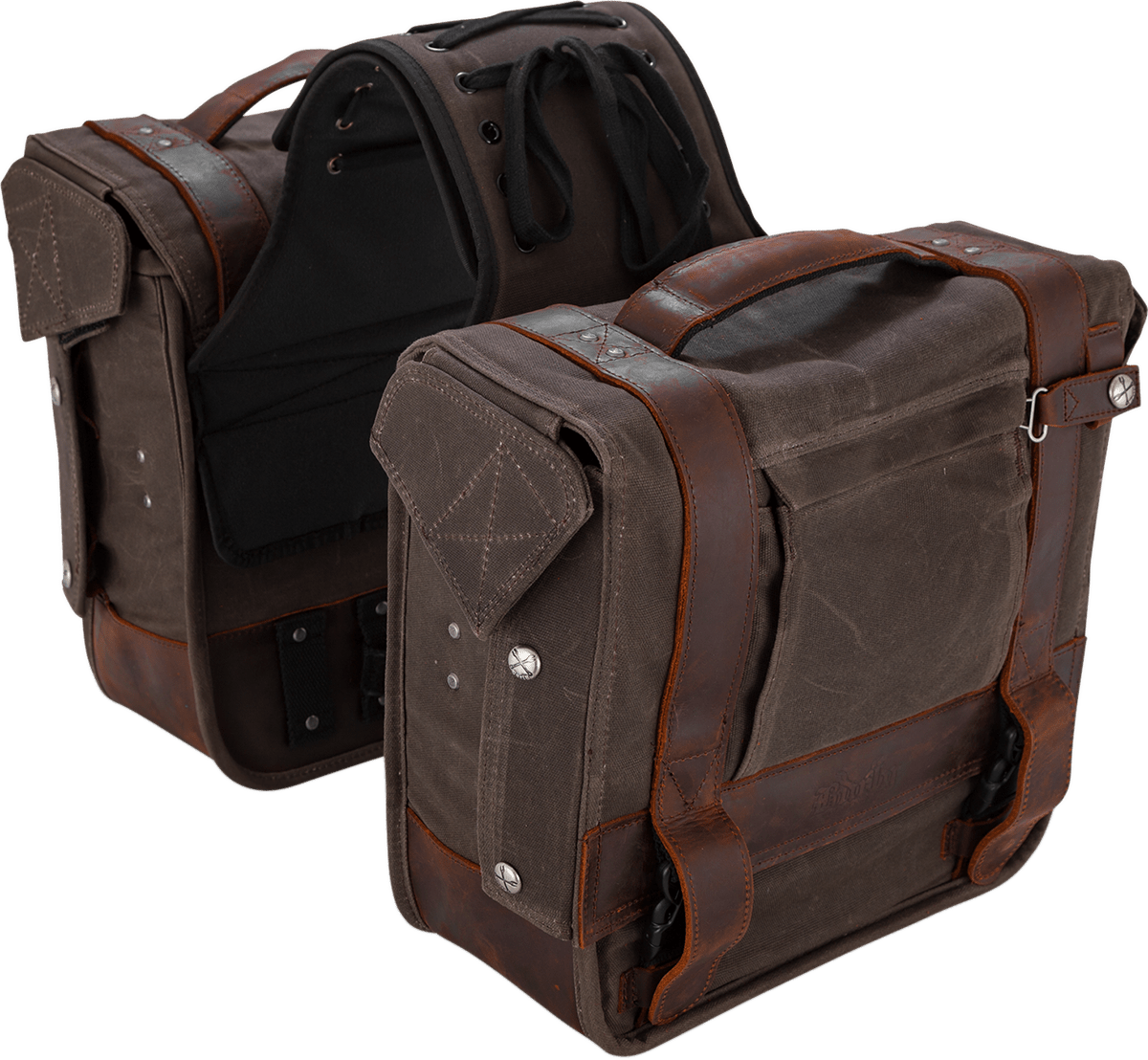 BURLY BRAND-Throw-over Saddlebags-Saddlebags-MetalCore Harley Supply
