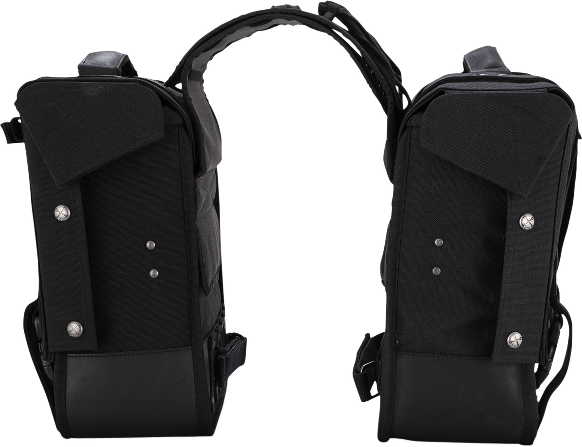 BURLY BRAND-Throw-over Saddlebags-Saddlebags-MetalCore Harley Supply