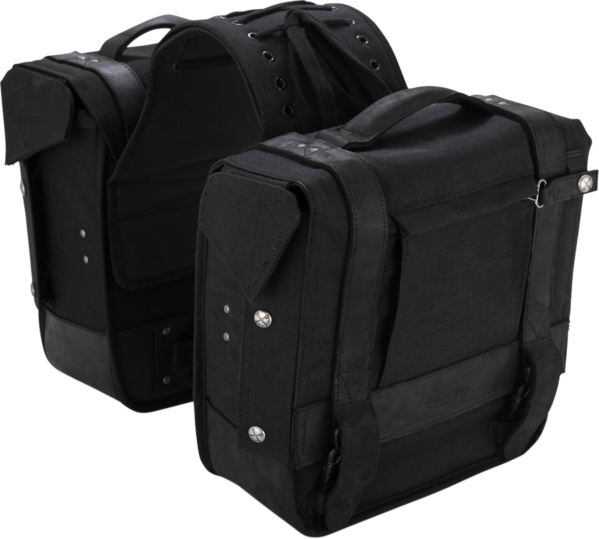 BURLY BRAND-Throw-over Saddlebags-Saddlebags-MetalCore Harley Supply