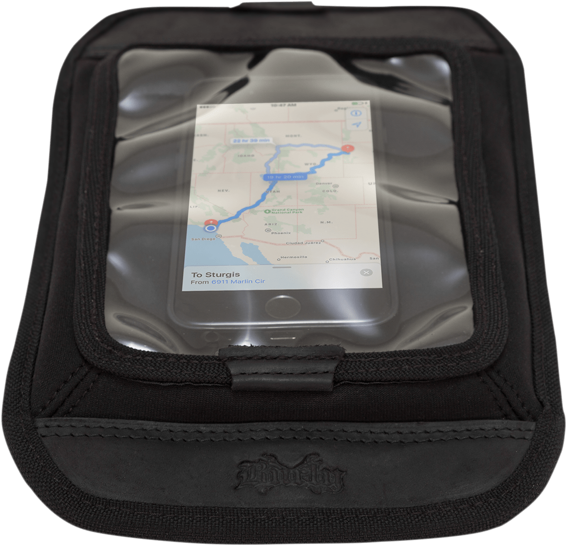 BURLY BRAND-Voyager Tank Map Pockets-Tank Bag-MetalCore Harley Supply