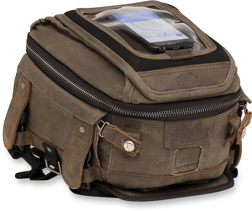 BURLY BRAND-Voyager Tank / Tail Bags-Tank Bag-MetalCore Harley Supply
