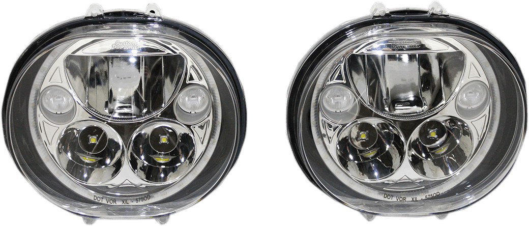 CUSTOM DYNAMICS - 5 3/4" TruBEAM® LED Headlamps / '04 - '13 FLTR - Headlights - MetalCore Harley Supply