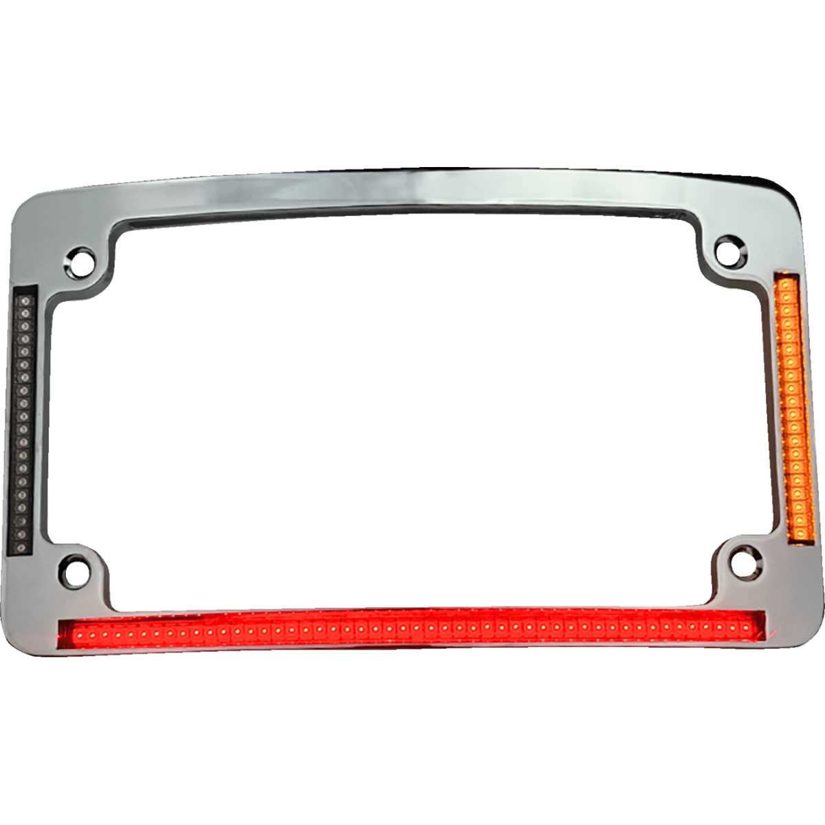 CUSTOM DYNAMICS - All-In-One LED License Plate Frame / '26 Bagger - Black - View 2 - MetalCore Harley Supply