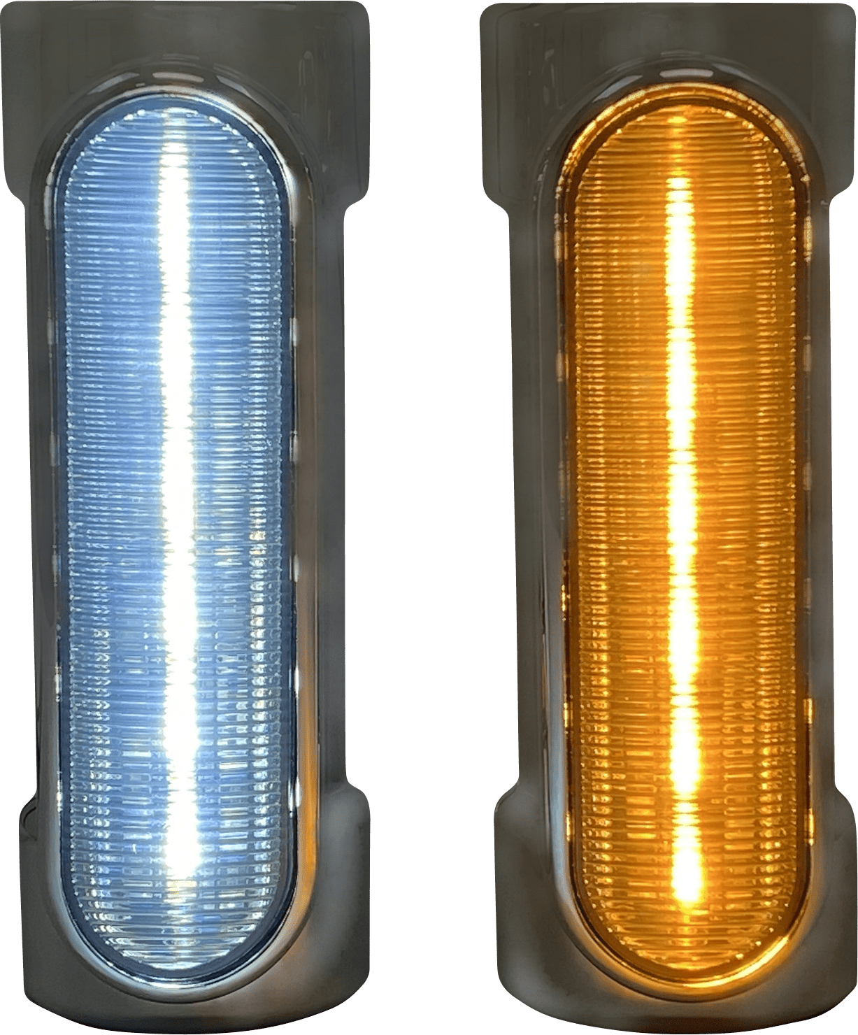 CUSTOM DYNAMICS - Dynamic Amber / White Engine Guard LEDs / '99 - '23 Bagger - Fog Lights - MetalCore Harley Supply
