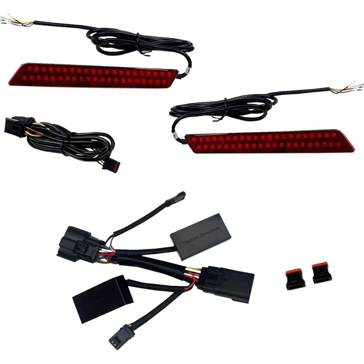 CUSTOM DYNAMICS - LED Saddlebag Latch Lights / '26 Street Glide, Road Glide - Red - MetalCore Harley Supply