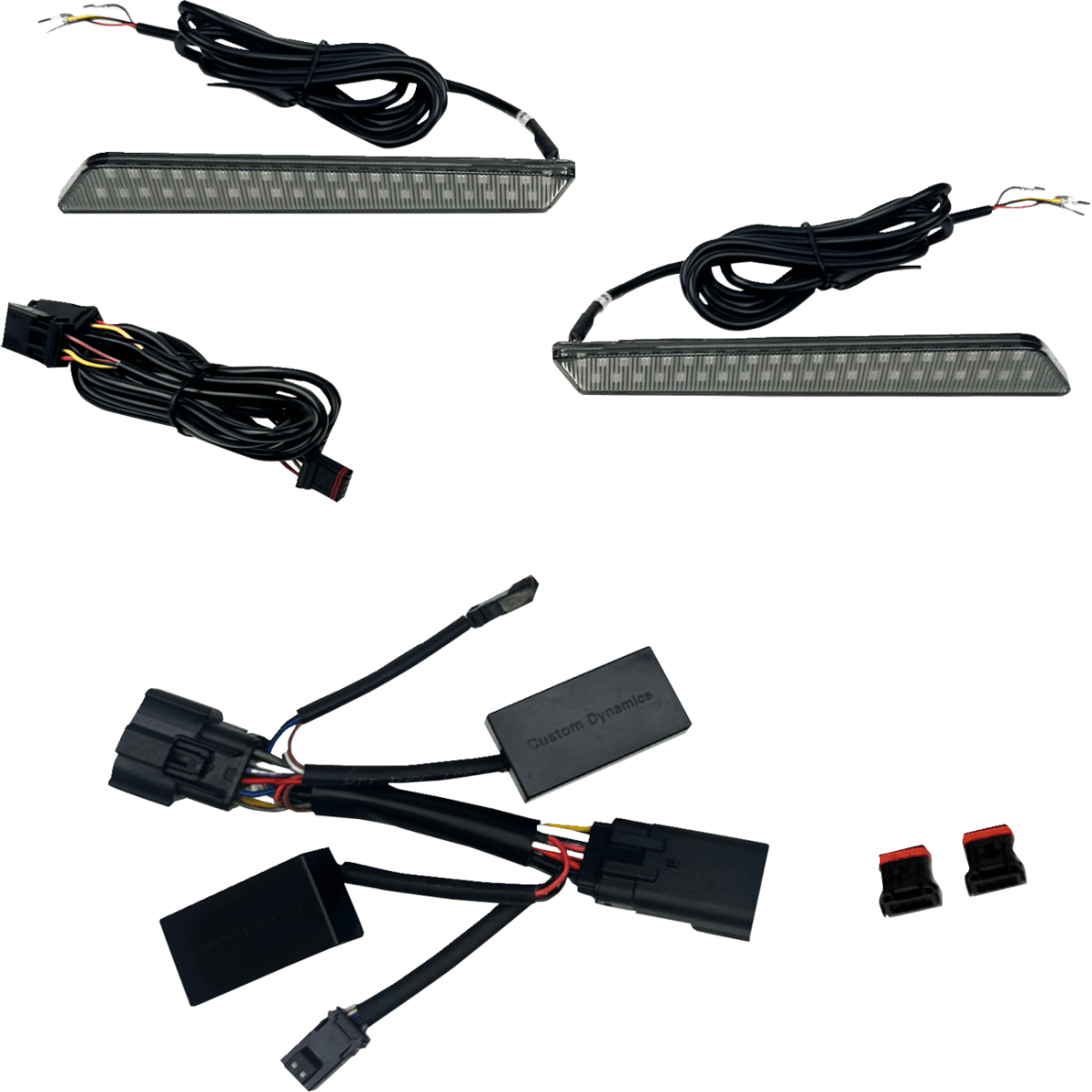 CUSTOM DYNAMICS - LED Saddlebag Latch Lights / '26 Street Glide, Road Glide - Smoke - MetalCore Harley Supply