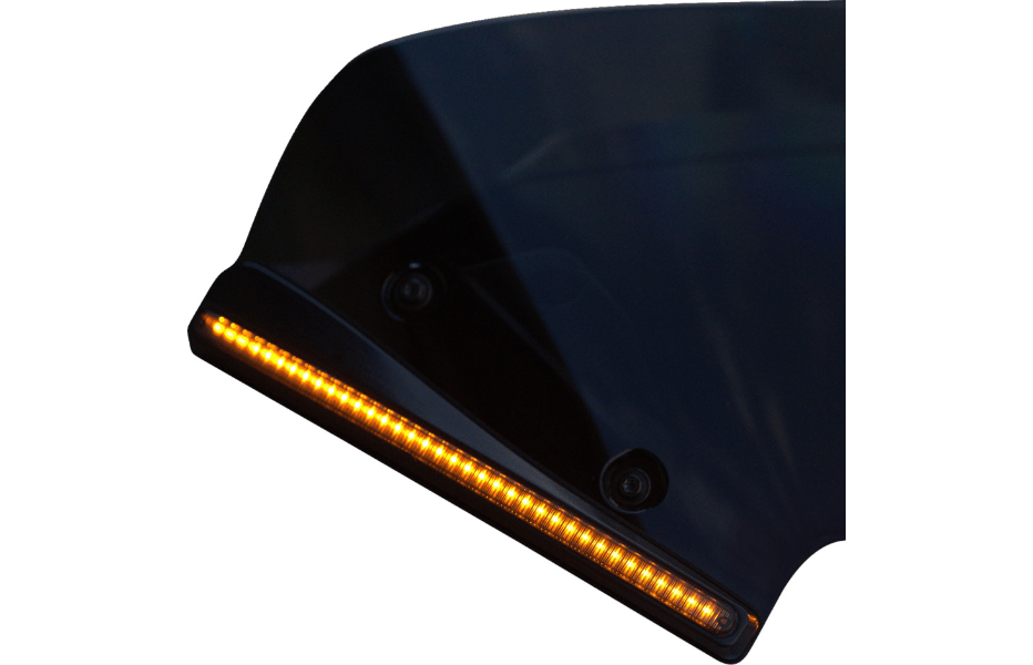 CUSTOM DYNAMICS - LED Windshield Trim with Turn Signals / '23 - '24 Bagger - Turn Signals w/ Running Lights - MetalCore Harley Supply