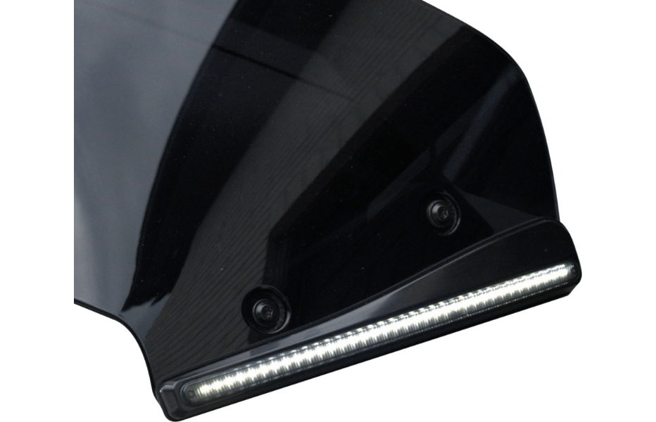 CUSTOM DYNAMICS - LED Windshield Trim with Turn Signals / '23 - '24 Bagger - Turn Signals w/ Running Lights - MetalCore Harley Supply