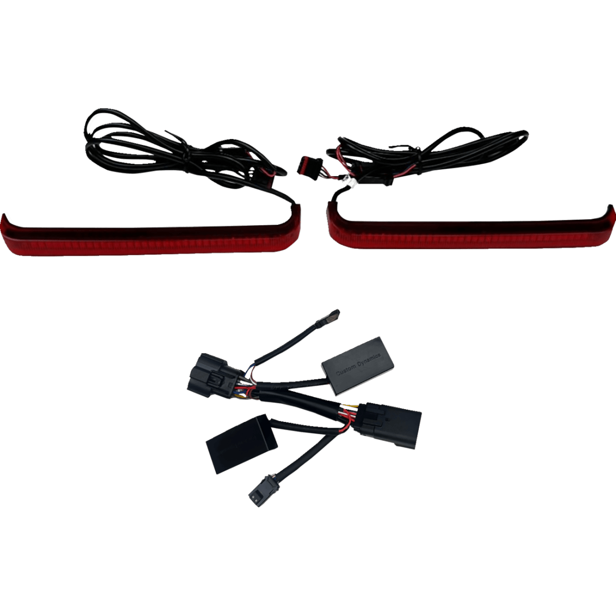 CUSTOM DYNAMICS - Low Profile LED Saddlebag Lights / '26 Touring - All-Red / Red - MetalCore Harley Supply