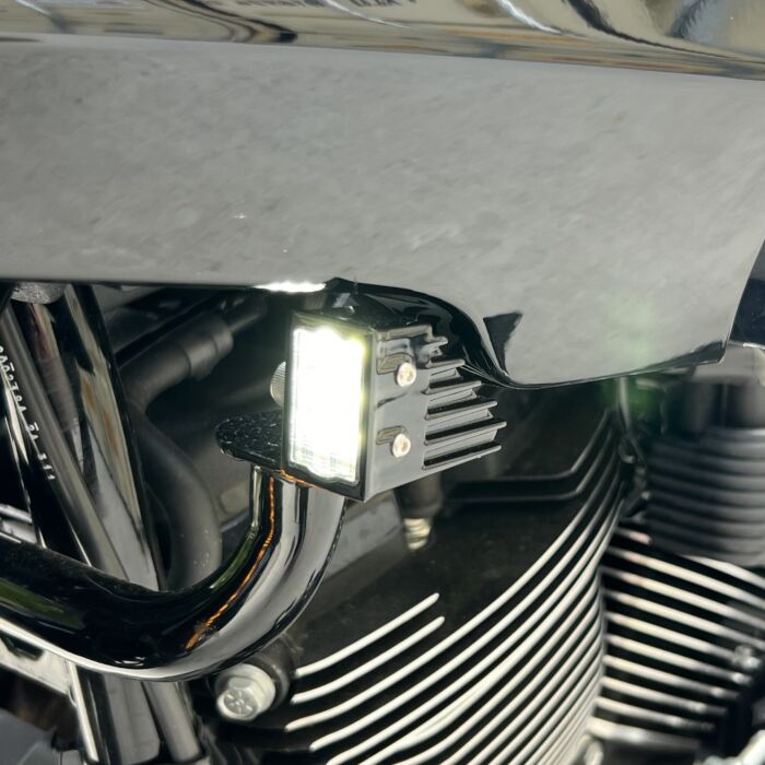 CUSTOM DYNAMICS - Performance LED Front Turn Signals / Lowrider ST - Turn Signals w/ Running Lights - MetalCore Harley Supply