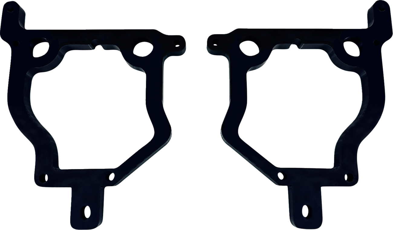 CUSTOM DYNAMICS-Shark Demonâ„¢ Headlight Spacer Kits-Amp Bracket-MetalCore Harley Supply