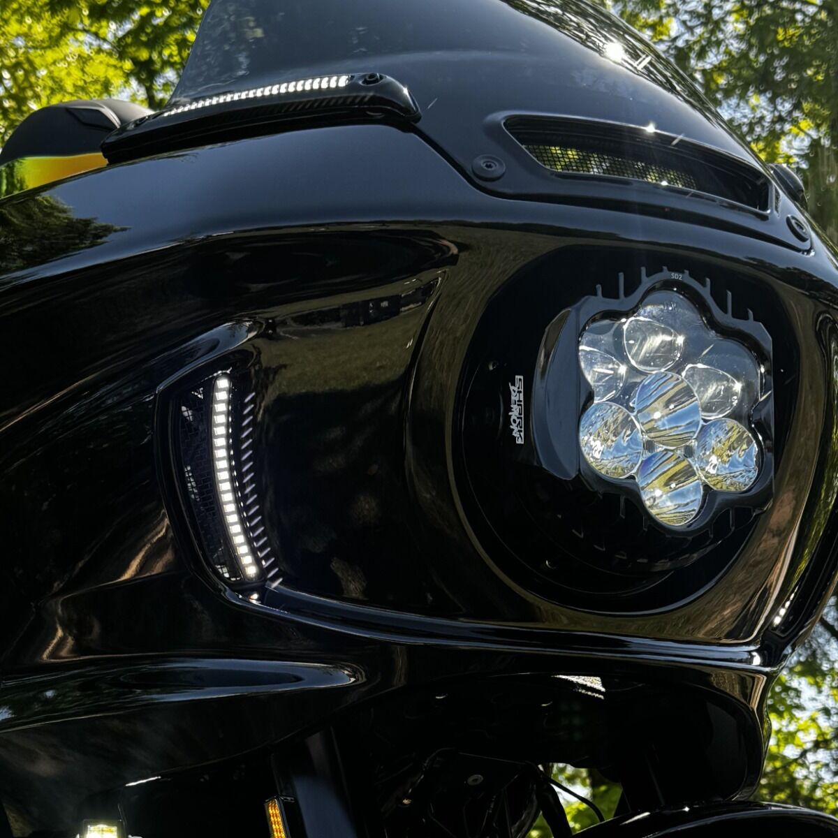 CUSTOM DYNAMICS - Shark Demonâ„¢ LED Headlight / '22 - '24 Lowrider ST - Headlights - MetalCore Harley Supply