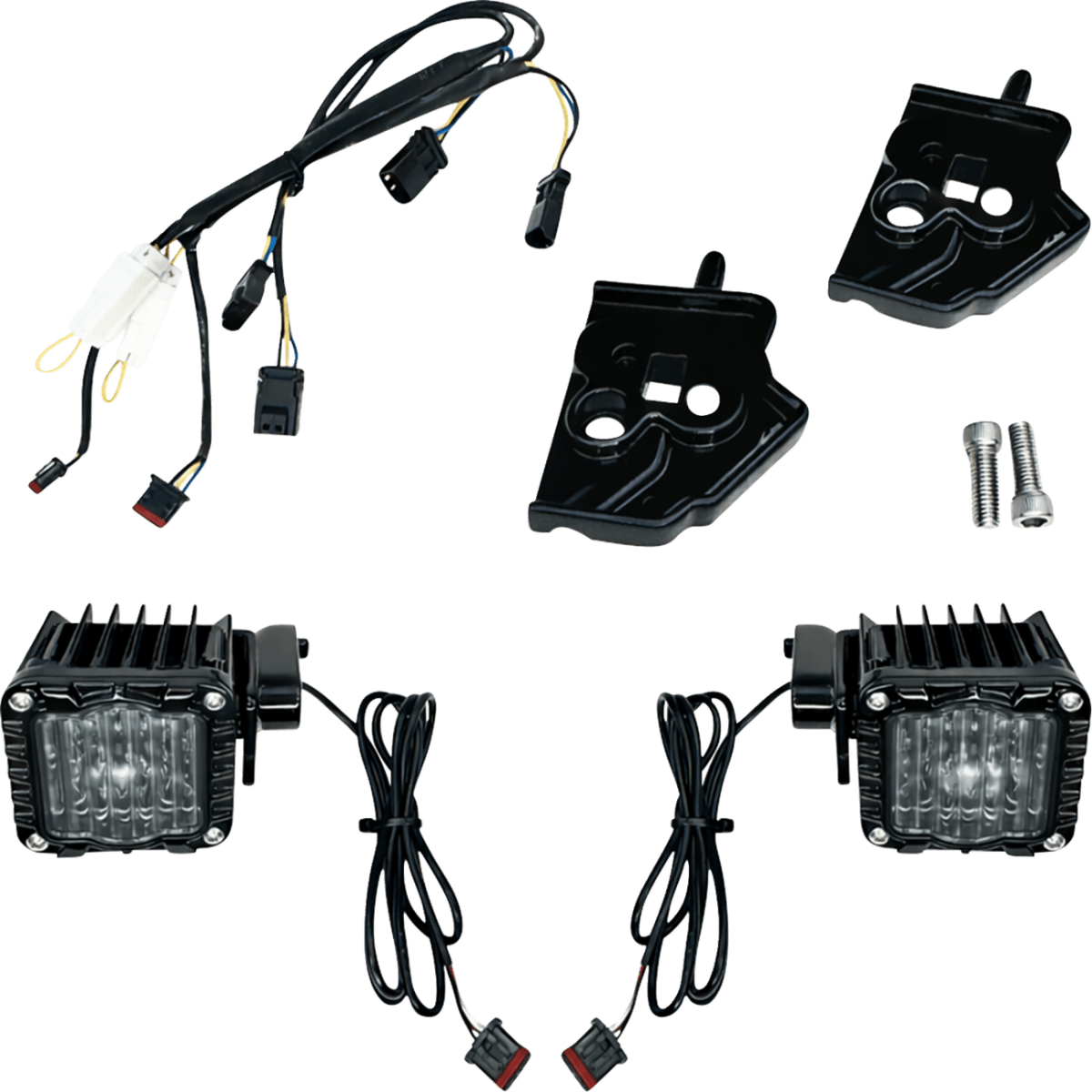 CUSTOM DYNAMICS - Shark Demon LED Turn Signals / '23-'25 Street Glide - Amber / White - MetalCore Harley Supply