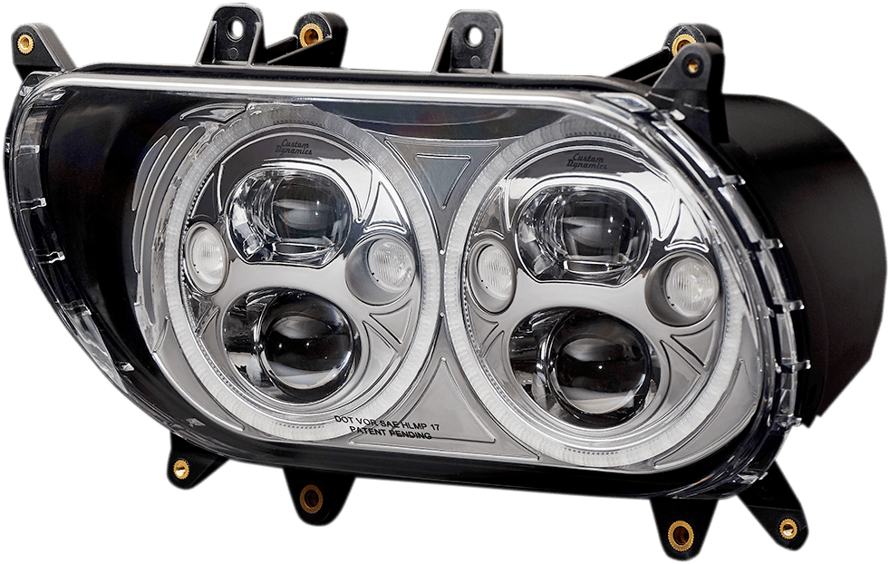 CUSTOM DYNAMICS - TRUBEAM® LED HEADLAMP WITH AUXILIARY TURN SIGNALS / '15 - '24 Roadglide - Headlights - MetalCore Harley Supply