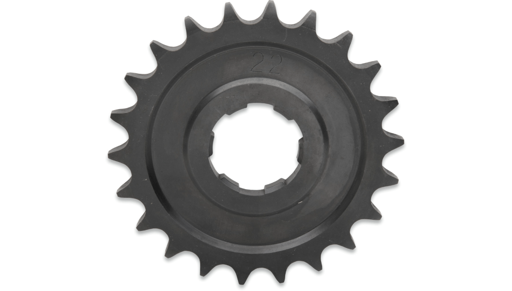 DRAG SPECIALTIES - 22 Tooth Transmission Mainshaft Sprocket / '36 - Early'79 - Sprocket - MetalCore Harley Supply