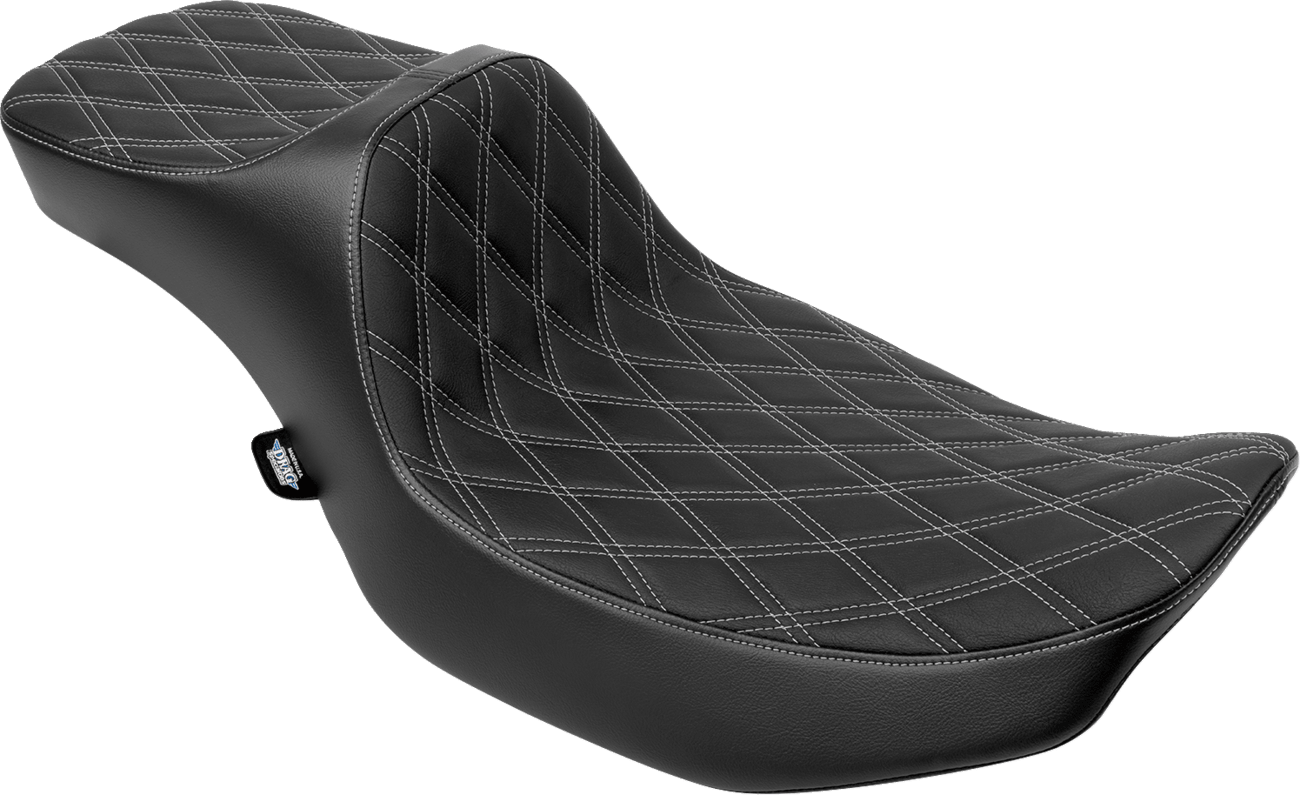 DRAG SPECIALTIES-Extended Reach Predator III Seat (4) - MetalCore Harley Supply