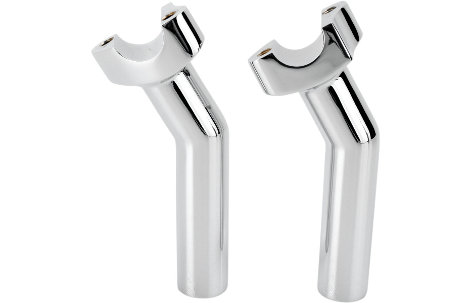 DRAG SPECIALTIES - Forged Aluminum Handlebar Pullback Risers / 5.5" - Risers - MetalCore Harley Supply