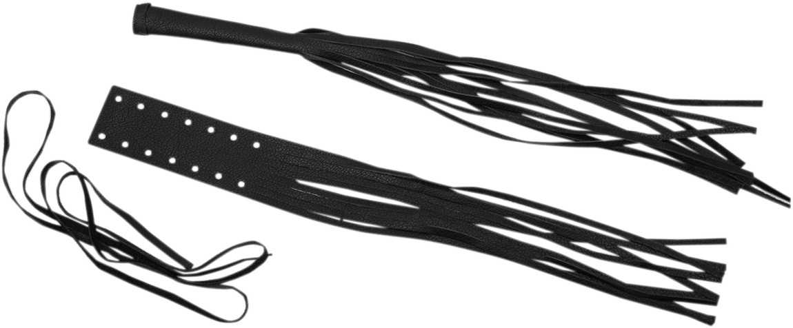 DRAG SPECIALTIES-Fringed Leather Lever Covers - MetalCore Harley Supply