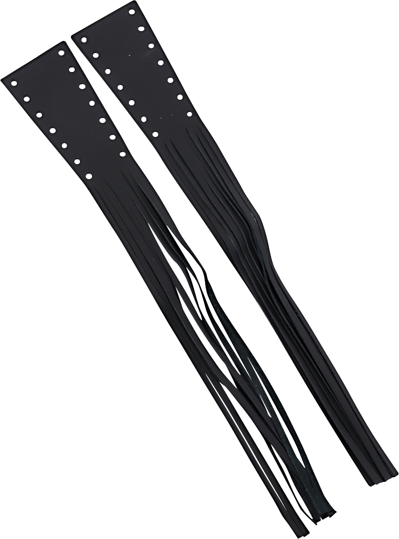 DRAG SPECIALTIES-Fringed Leather Lever Covers - MetalCore Harley Supply