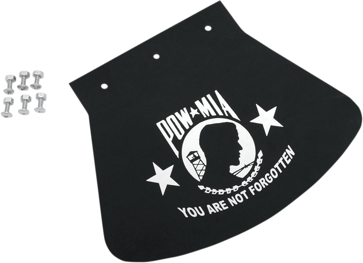 DRAG SPECIALTIES-Large Mud Flap POW-MIA - MetalCore Harley Supply