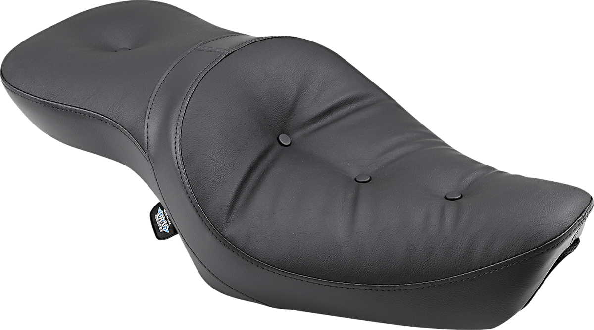 DRAG SPECIALTIES-Low-Profile Double Bucket 2-Up Vinyl Seat - MetalCore Harley Supply