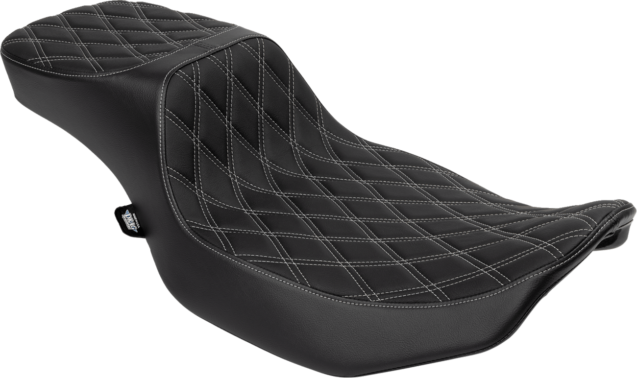 DRAG SPECIALTIES-Performance Predator 2-Up Seat with Extended Reach - MetalCore Harley Supply
