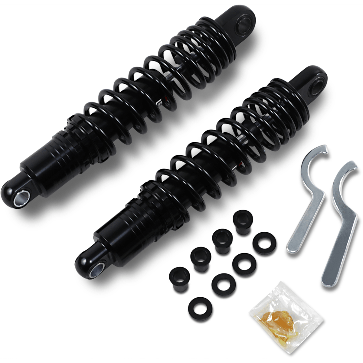DRAG SPECIALTIES-Premium Ride-Height Adjustable Shocks - FXR / Sportster-Shocks-MetalCore Harley Supply