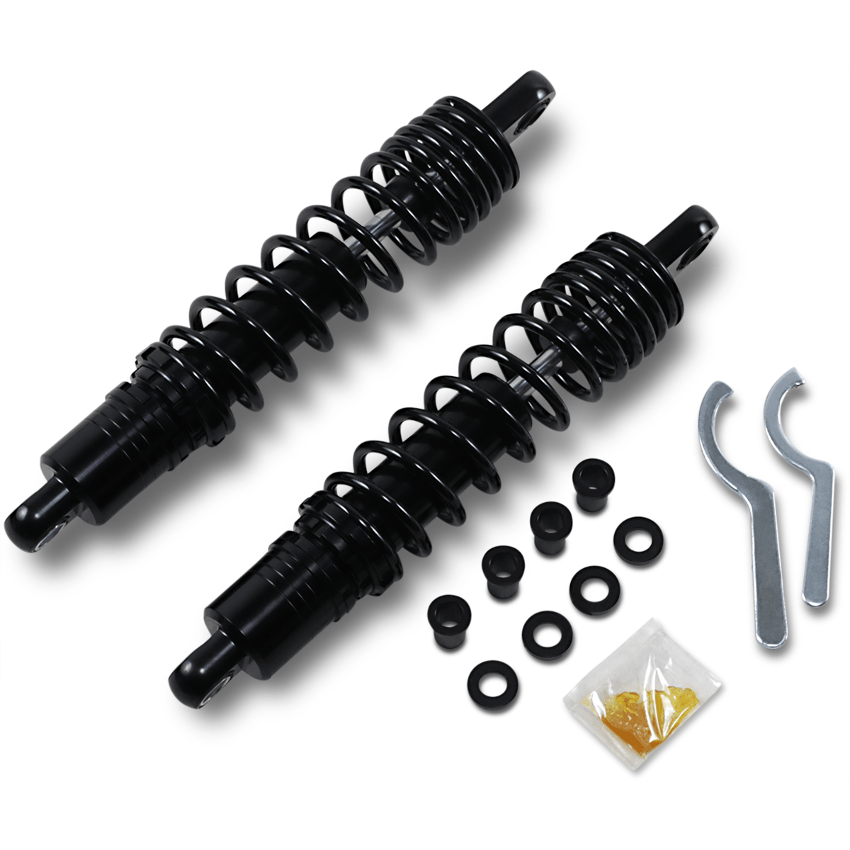 DRAG SPECIALTIES-Premium Ride-Height Adjustable Shocks - FXR / Sportster-Shocks-MetalCore Harley Supply