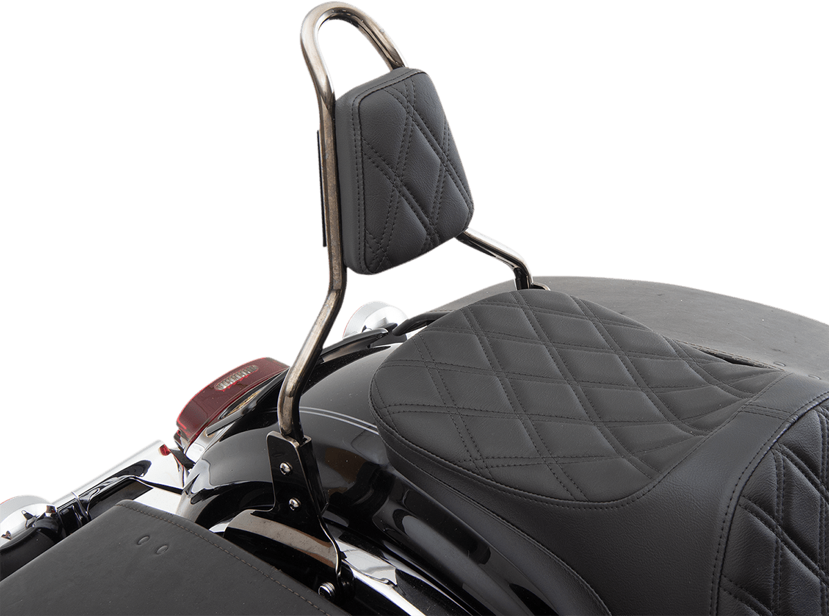 DRAG SPECIALTIES-Tapered Backrest Pad for Round Sissy Bars - MetalCore Harley Supply