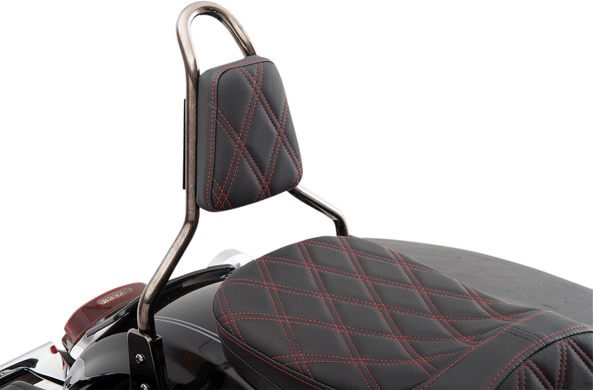 DRAG SPECIALTIES-Tapered Backrest Pad for Round Sissy Bars - MetalCore Harley Supply