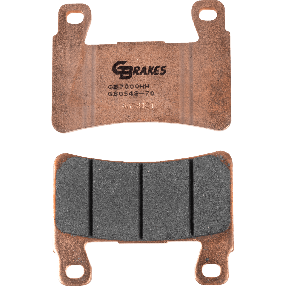 GBRAKES HH Sintered Brake Pads - Front, '18-'23 Softail and '15-'17 FLS/FLSTC/FLSTN/FLSTF/FLS - MetalCore