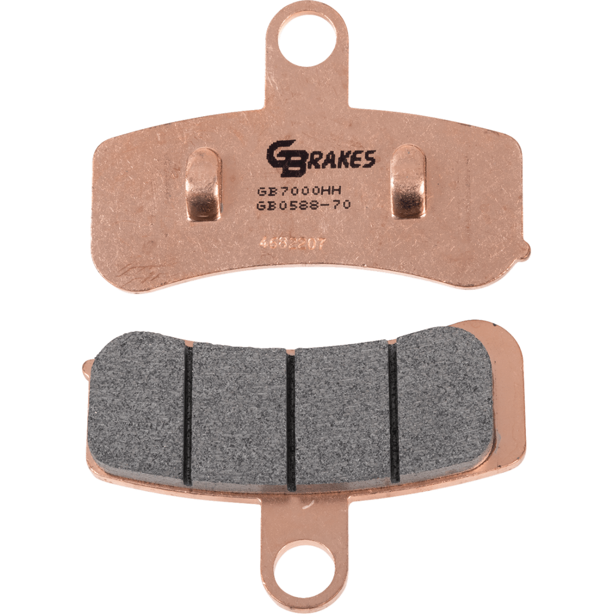 GBRAKES HH Sintered Brake Pads - Front, '08-'14 FLS/FXS/FXSTB/FXSTC/FLSTC/FLSTF/FLSTN/FXCW/C - MetalCore