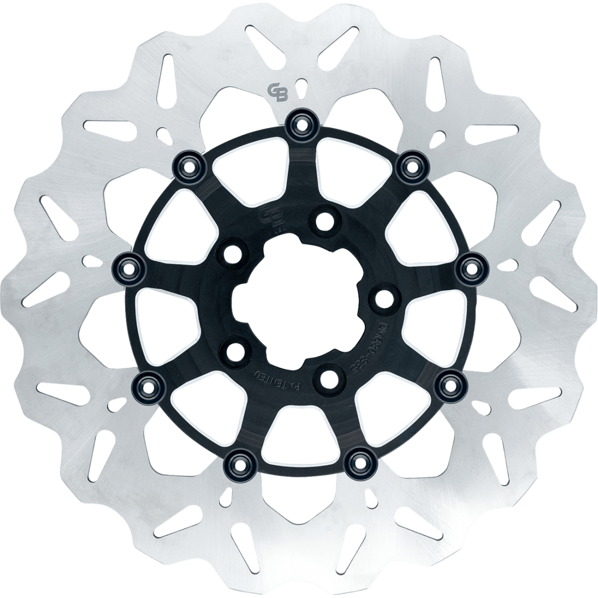 GBRAKES Stainless Front Brake Rotor '08-'25 - Contrast Cut - MetalCore Harley Supply