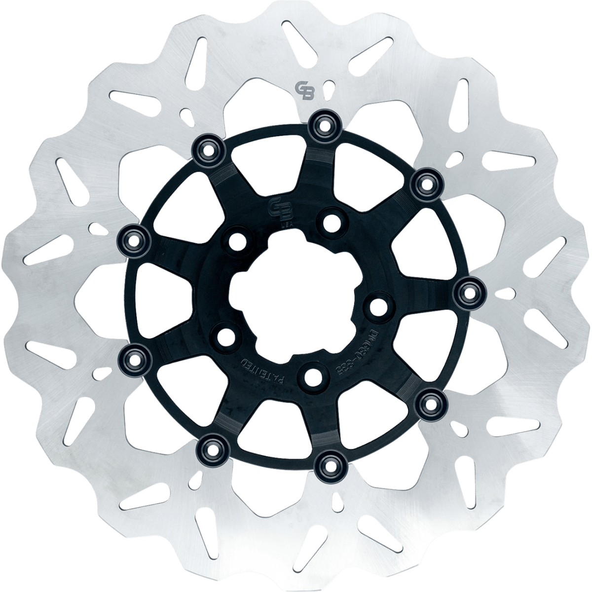 GBRAKES Stainless Rear Brake Rotor '08-'25 - Black - MetalCore Harley Supply
