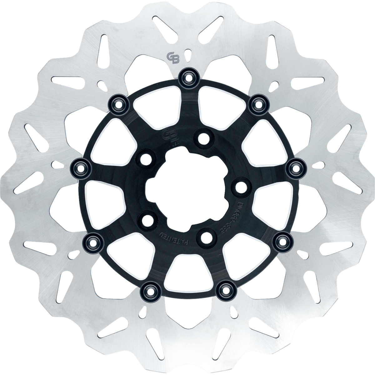 GBRAKES Stainless Rear Brake Rotor '08-'25 - Contrast Cut - MetalCore Harley Supply