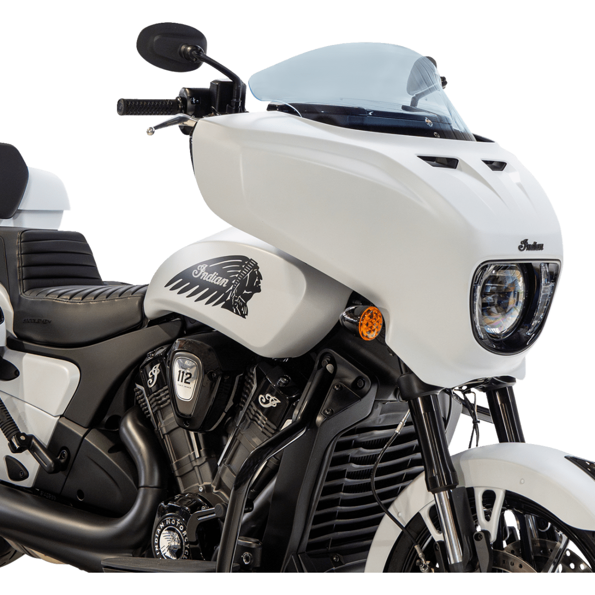 KLOCK WERKS - Ice Flare Windshield - Blue Ice - View 21 - MetalCore Harley Supply