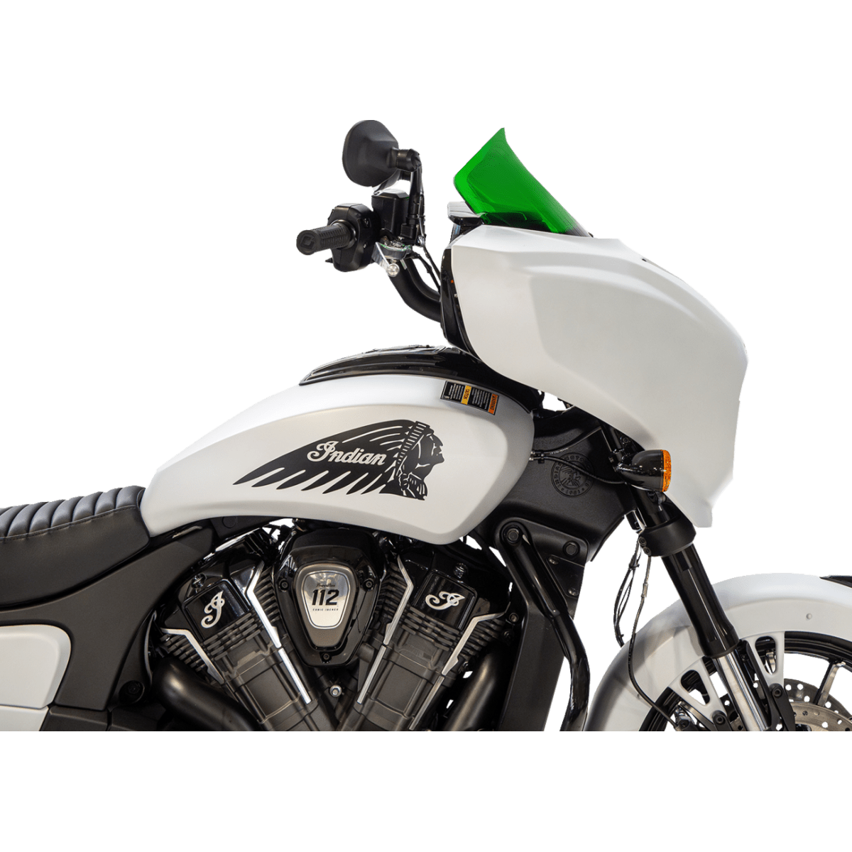 KLOCK WERKS - Kolor Flare Windshield - Green - View 17 - MetalCore Harley Supply